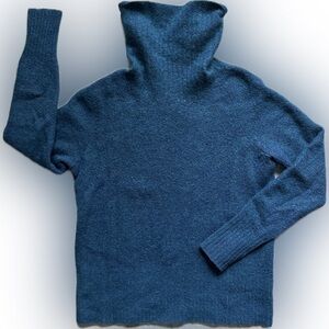 🦋 Babaton Teal Knit Slouch turtle-neck Sweater